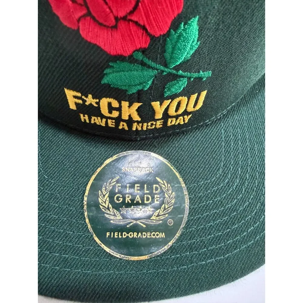 FIELD GRADE *Have A Nice Day SnapBack Green